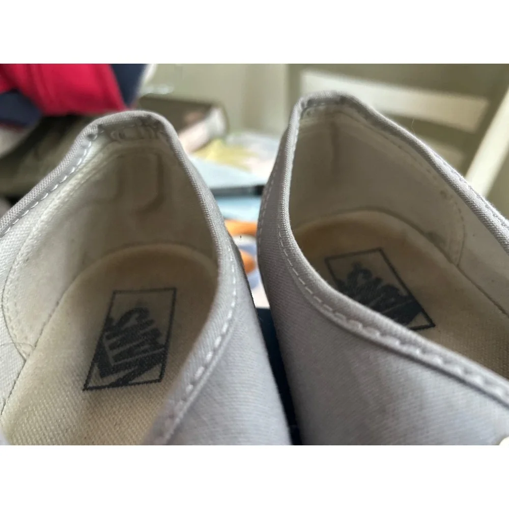 Vans light gray w/ navy laces sneakers men's 10.5